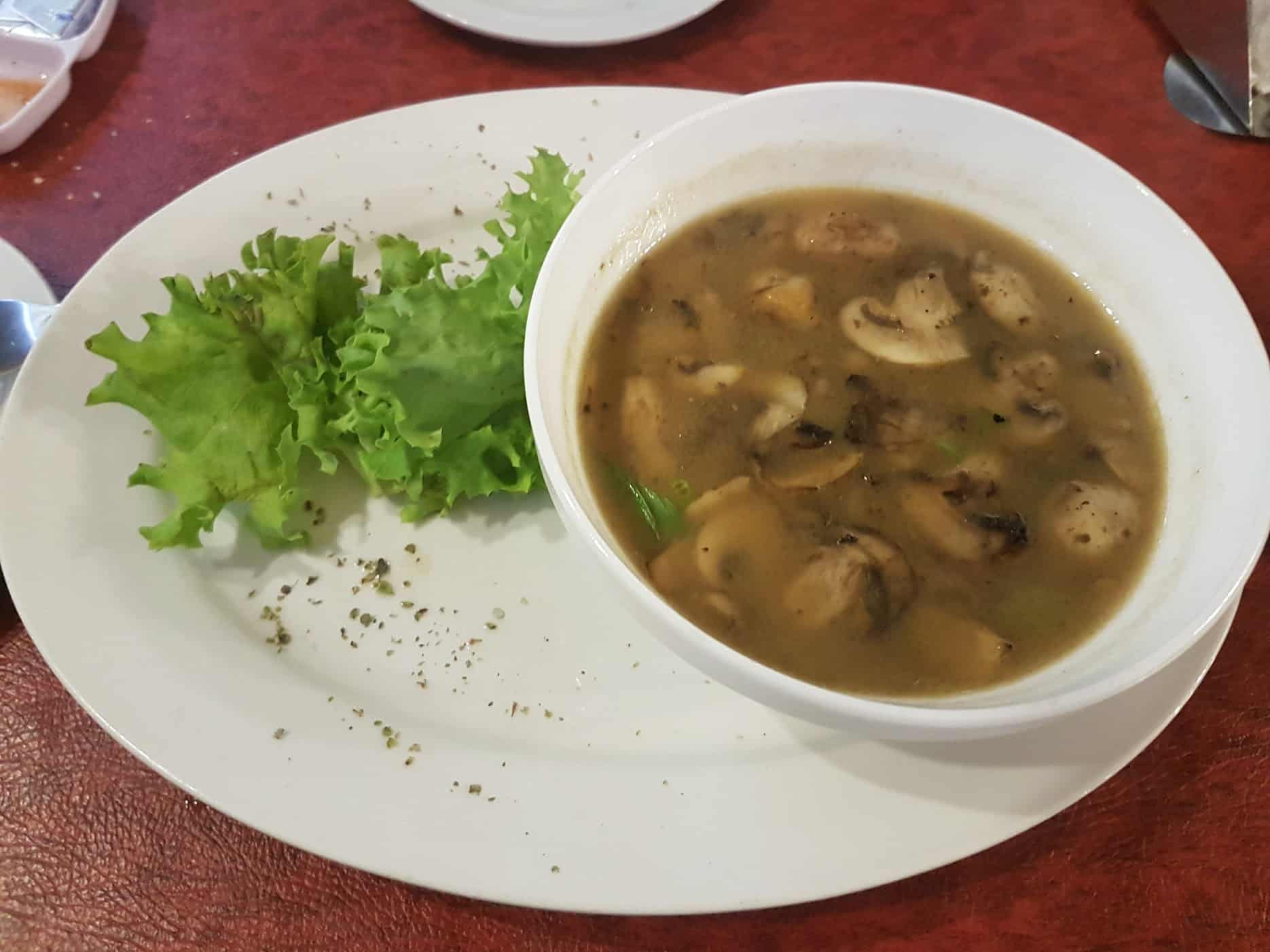 Girls Who Travel | Mushroom Soup and "salad" in Santiago de Chile