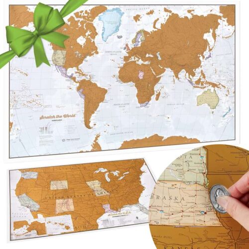 Girls Who Travel | Scratch Off World Map